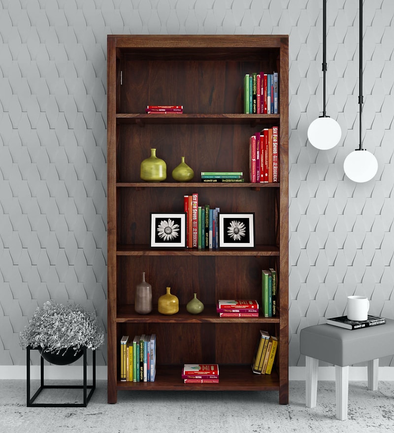 Buy Kryss Solid Wood Book Shelf In Provincial Teak Finish By Woodsworth