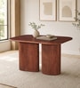 Krakow Acacia Wood 4 Seater Dining Table In Natural Glazed Finish