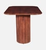 Krakow Acacia Wood 4 Seater Dining Table In Natural Glazed Finish