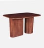 Krakow Acacia Wood 4 Seater Dining Table In Natural Glazed Finish