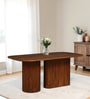 Krakow Acacia Wood 6 Seater Dining Table In Natural Finish