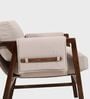 Kram Plush Armchair In Beige Color