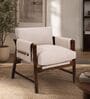 Kram Plush Armchair In Beige Color