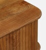 Kram Solid Wood Centre Table in Teak Finish with Sliding Storage
