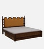Kratu Sheesham Queen Size Bed In Provincial Teak Finish With Drawer Storage