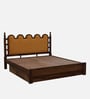 Kratu Sheesham Queen Size Bed In Provincial Teak Finish With Drawer Storage