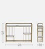 Krenz Metal Console Table In Gold Finish With Porcelain Top