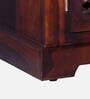 Krisa Sheesham Wood Cabinet In Scratch Resistant Honey Oak Finish