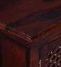 Krisa Sheesham Wood Cabinet In Scratch Resistant Honey Oak Finish