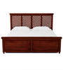 Krisa Sheesham Wood King Size Bed With Drawer Storage In Honey Oak Finish