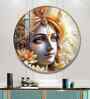 Krishna Bhakti Acrylic Round Wall Art