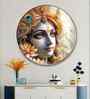 Krishna Bhakti Acrylic Round Wall Art