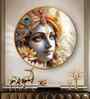 Krishna Bhakti Acrylic Round Wall Art