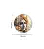 Krishna Bhakti Acrylic Round Wall Art