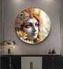 Krishna Bhakti Acrylic Round Wall Art