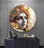 Krishna Bhakti Acrylic Round Wall Art