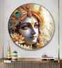 Krishna Bhakti Acrylic Round Wall Art