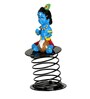 Krishna Blue Polyresin Lord Krishna Spring Car Dashboard