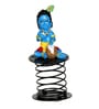 Krishna Blue Polyresin Lord Krishna Spring Car Dashboard