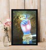 Krishna Chakra Texture Paper Framed Art Print 