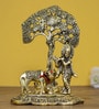 Krishna Gold Aluminium Idol