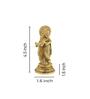 Krishna Gold Brass Idol