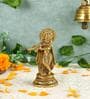 Krishna Gold Brass Idol