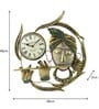 Krishna Multicolour Iron Traditional Wall Clock