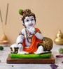 Krishna Multicolour Polyresin Idol