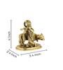 Krishna Playing Flute 
 Gold Brass Idol