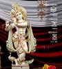 Krishna With Flute Marble White Religious Idol