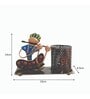 Krishna With Flute Multicolour Iron Pen Stand