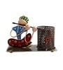 Krishna With Flute Multicolour Iron Pen Stand