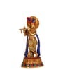 Krishna With Peacock Brass Religious Idol