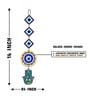 Evil Eye Hamsa Hand Wooden Wall Hanging