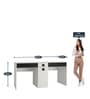 Kristina Twin Kids Study Table in Carbon Black Colour