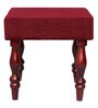 Luis Seating Stool in Mossy Maroon Colour