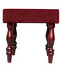 Luis Seating Stool in Mossy Maroon Colour