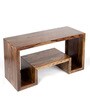 Avina Tiered TV Console in Teak Finish