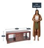 Avina TV Console in Walnut Finish