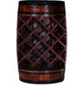 Norah Solid Wood Bar Cabinet In Provincial Teak Finish