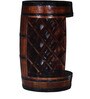 Norah Solid Wood Bar Cabinet In Provincial Teak Finish