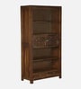 Kryss N Sheesham Wood Bookshelf In Scratch Resistant Provincial Teak Finish