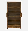 Kryss N Sheesham Wood Bookshelf In Scratch Resistant Provincial Teak Finish