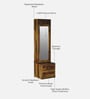 Kryss N Sheesham Wood Dresser In Scratch Resistant Provincial Teak Finish With Drawers