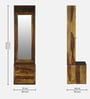Kryss N Sheesham Wood Dresser In Scratch Resistant Provincial Teak Finish With Drawers