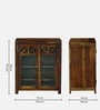 Kryss N Sheesham Wood Shoe Cabinet In Scratch Resistant Provincial Teak Finish