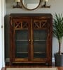 Kryss N Sheesham Wood Shoe Cabinet In Scratch Resistant Provincial Teak Finish