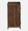 Kryss N Sheesham Wood Shoe Cabinet In Scratch Resistant Provincial Teak Finish