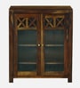 Kryss N Sheesham Wood Shoe Cabinet In Scratch Resistant Provincial Teak Finish